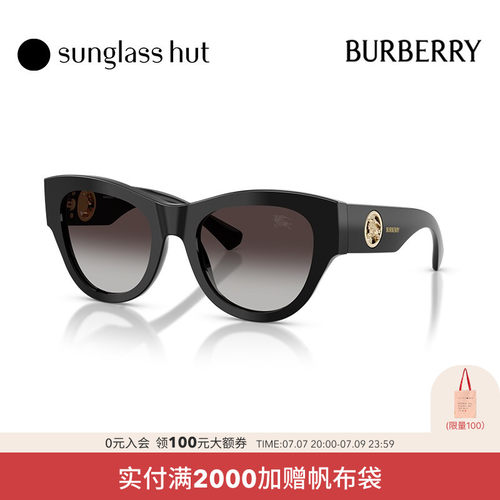 BURBERRY/博柏利【2026春夏新品】太阳镜女墨镜圆形眼镜0BE4491F