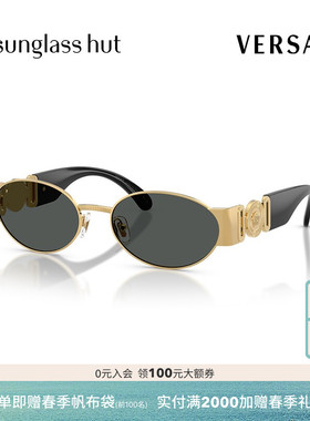 VERSACE/范思哲【2026春夏新品】太阳镜男墨镜椭圆形眼镜0VE2299
