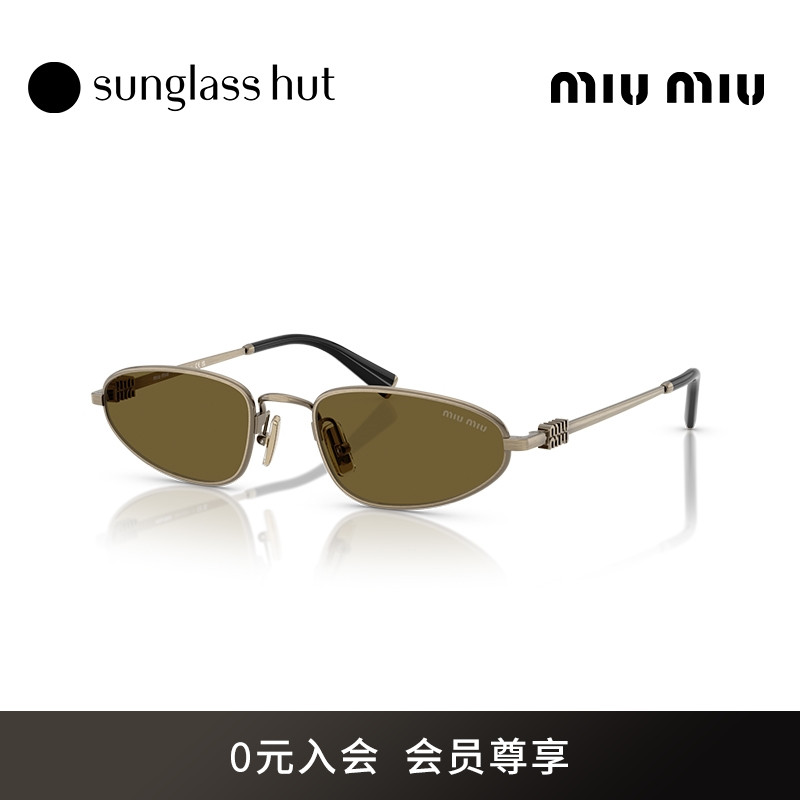 MIUMIU/缪缪太阳镜女款墨镜不规则百搭眼镜0MU A52S