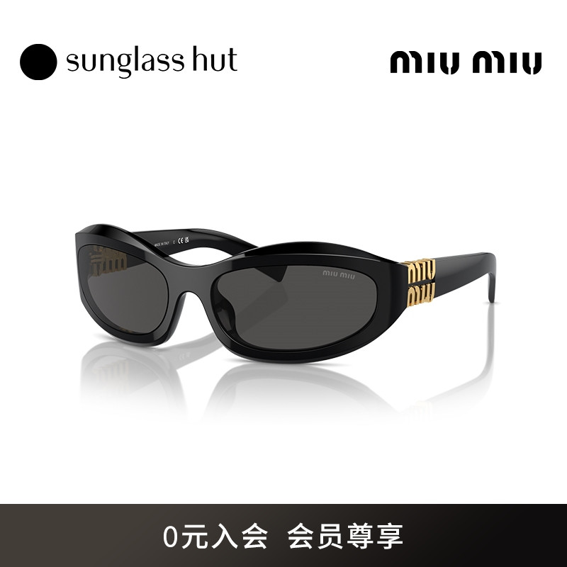 MIU MIU/缪缪太阳镜女墨镜不规则眼镜0MU 14ZSF