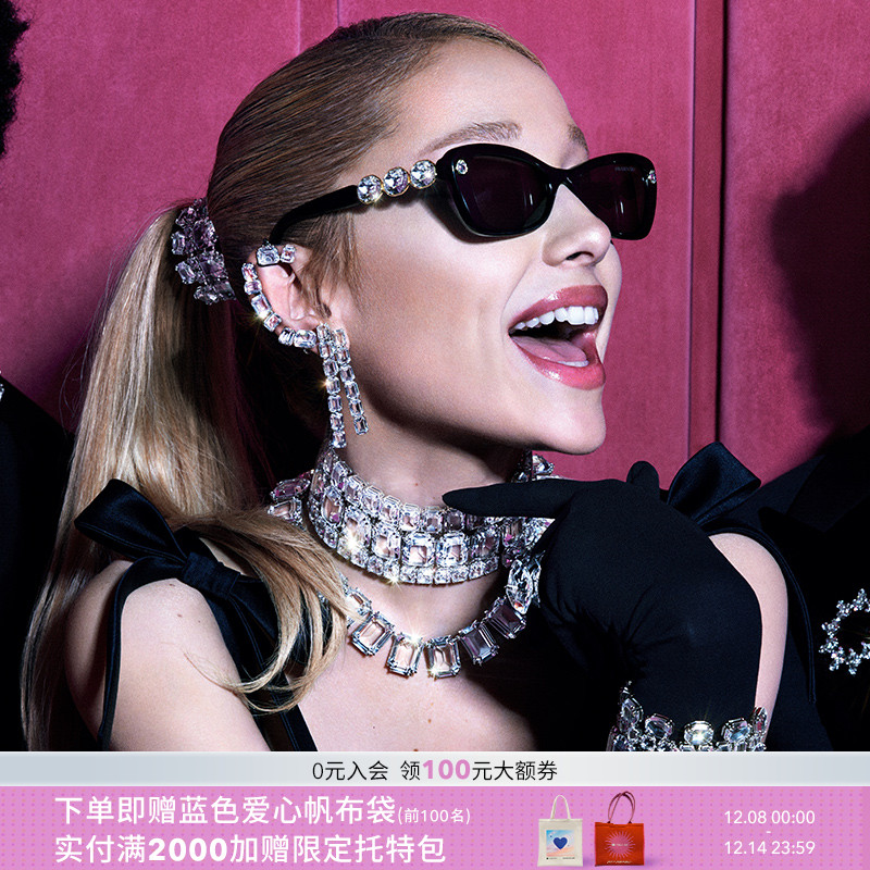 施华洛世奇【明星同款】太阳镜女款墨镜潮酷华丽眼镜0SK6033