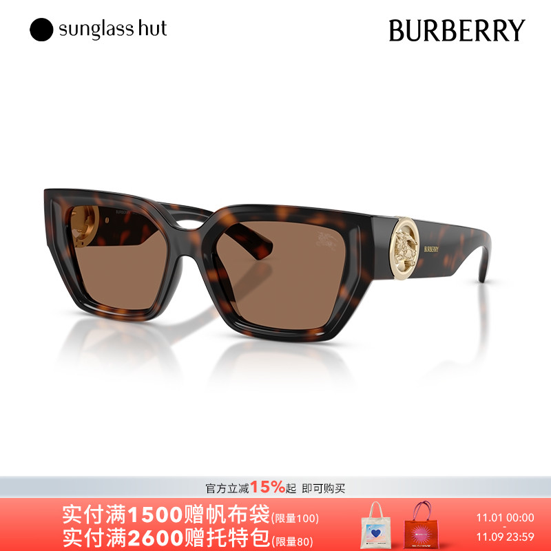 BURBERRY/博柏利【2025秋冬新品】太阳镜女墨镜方形眼镜0BE4472U