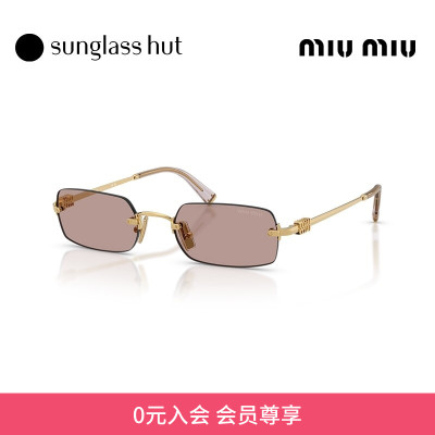 MIU MIU/缪缪太阳镜女款墨镜长方形眼镜0MU B50S