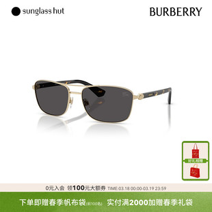 BURBERRY博柏利太阳镜男款墨镜方形时尚眼镜0BE3163