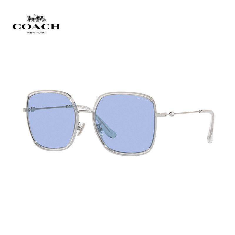 COACH/蔻驰 墨镜女士方形金属太阳镜0HC7139BD