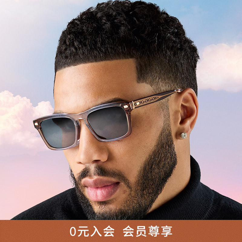 COACH/蔻驰太阳镜男款偏光开车出街潮酷墨镜方形眼镜0HC8397U