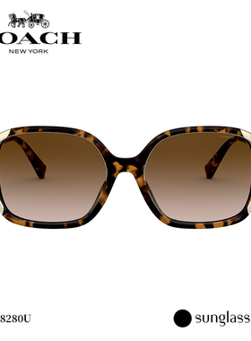 COACH女款方形眼镜注塑 太阳镜墨镜 0HC8280U