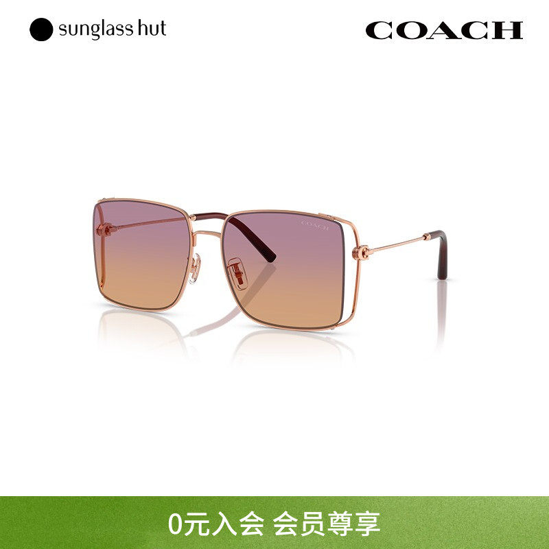 COACH/蔻驰渐变色太阳镜女墨镜方形眼镜0HC7174D