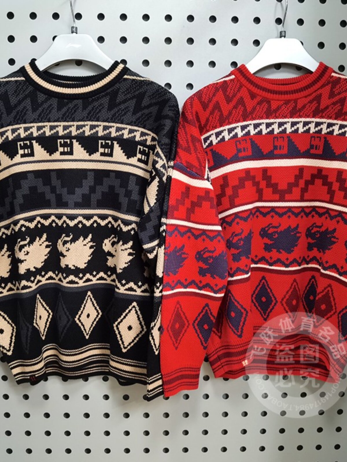 LI NING 남성 2024 봄 새 스타일 따뜻하고 루즈하며 편안한 풀오버 스웨터 니트 스웨터 AMBU025