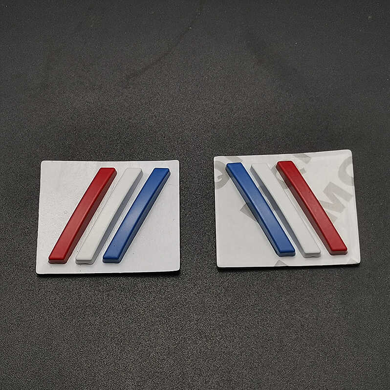 汽车个性创意3D立体金属车标随意贴叶子板侧标改装三色尾标装饰贴