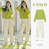 茶系穿搭一整套春装 搭配茶里茶气温柔系炸街奶乖韩剧辣妹两件套装