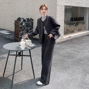 两件套P185 小香风阔腿裤 K268 现货