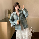 【现货】主推烫钻牛仔外套P155-K248，女装短外套，浙宝128A