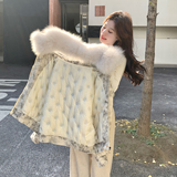 【现货】数据好大毛领白鸭绒羽绒服P295-K428，女装羽绒服，浙宝128A