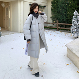 【现货】针织领拼接白鸭绒羽绒服P265-K388，女装羽绒服，浙宝128A