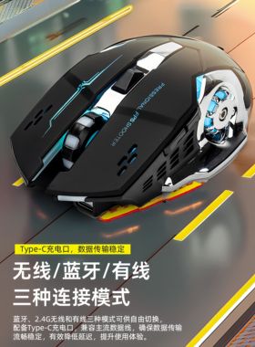 无线蓝牙游戏鼠标充电电竞静音办公笔记本电脑适用