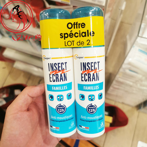 法国insectecran宝宝100ml防蚊水