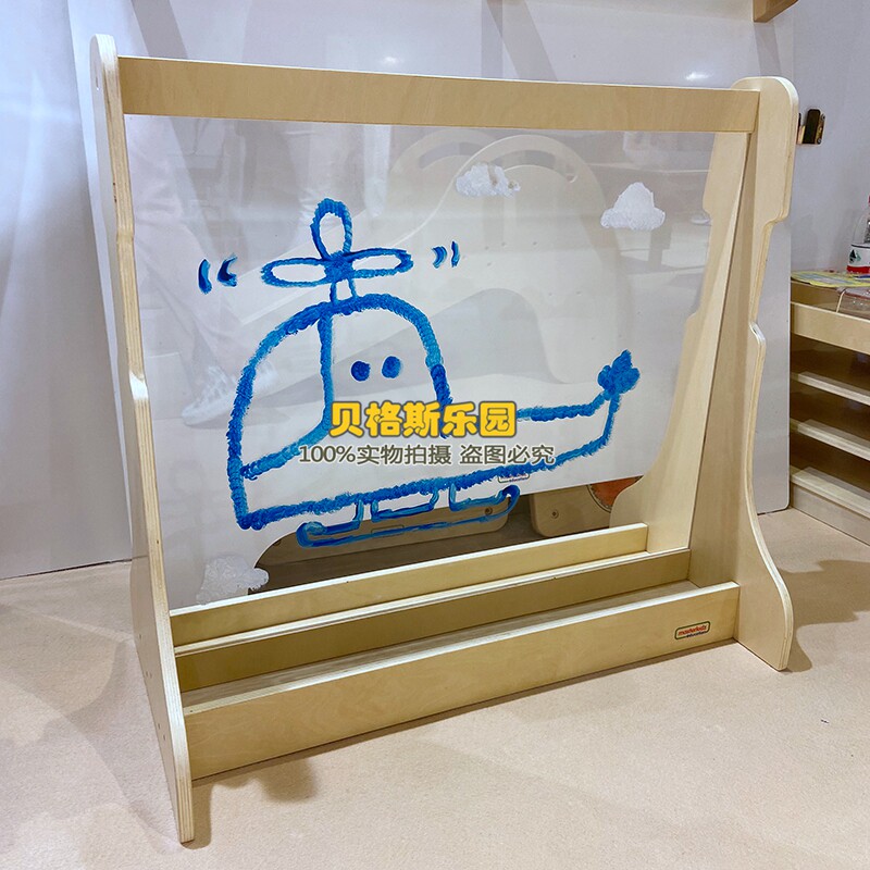 儿童绘画板黑板幼儿园儿童双面黑白板写字绘画白板幼儿涂鸦墙包邮