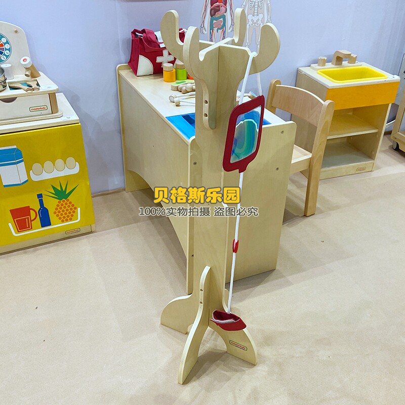 贝思德仿真医生用品输液架打点滴吊瓶支架儿童过家我的医疗包玩具
