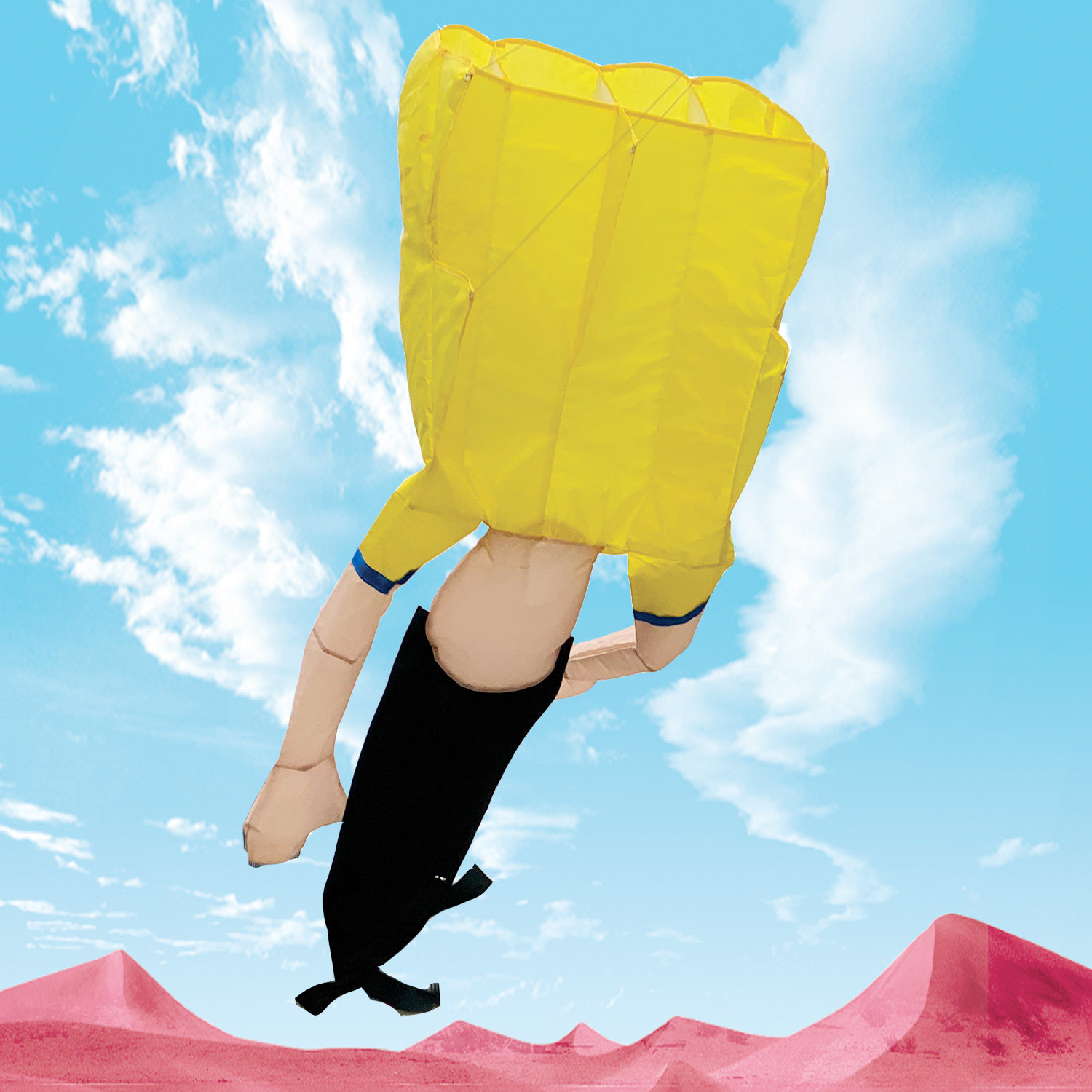 软体风筝3D无骨人头魔鬼搞怪个性沙雕女创意幽灵新款吓人搞怪招手