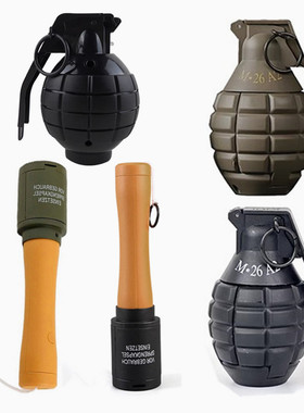 手雷可爆炸整蛊雷长柄拉线手榴弹射二战角色扮演影视舞台道具模型