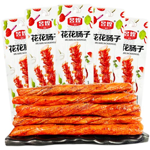 花花肠子素牛筋 麻辣零食小面筋8090后怀旧办公室小零食辣条包邮