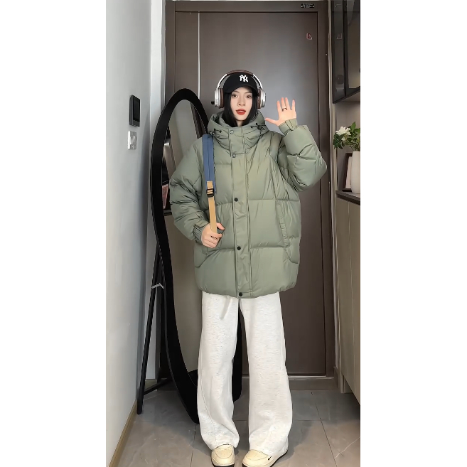 90绒带复古纯色细格百搭连帽羽绒服LMY65108-P245，男装羽绒服，电商A306