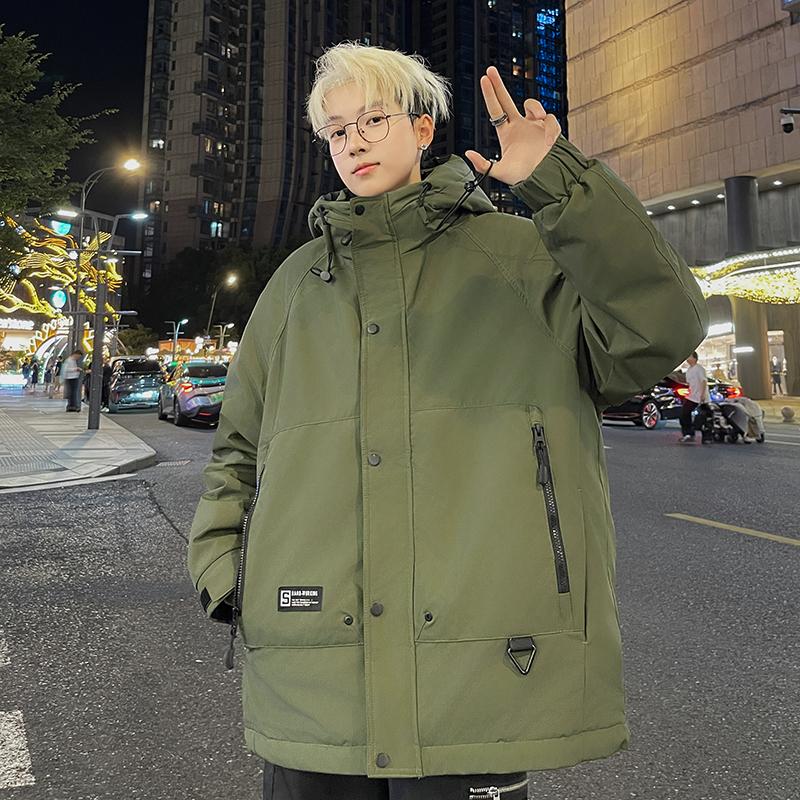 真正羽绒90绒带冬季连帽羽绒服羽绒衣Y127-清仓P248可谈，男装羽绒服，电商A306