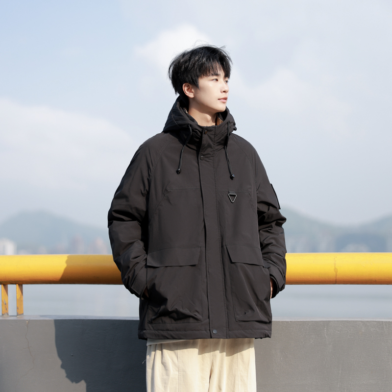 新标90绒带冬季立领羽绒服加厚羽绒衣Y125-清仓P248可谈，男装羽绒服，电商A306