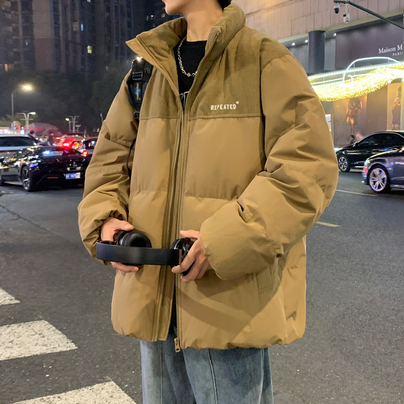 新标90绒带羽绒服立领灯芯绒防风加厚Y102-清仓P238可谈，男装羽绒服，电商A306