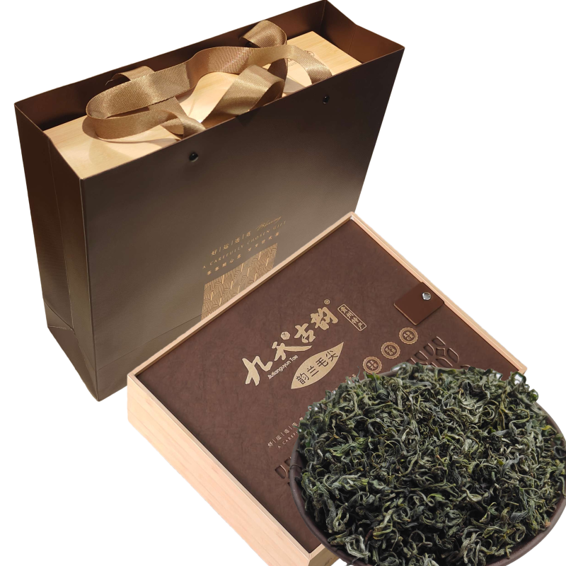 贵州遵义绿茶韵兰毛尖400克礼盒装务川特产万壶香茶业分水茶毛峰