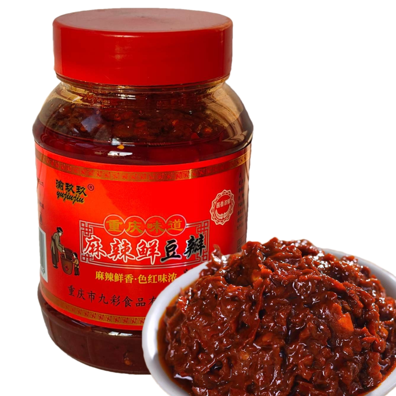 重庆渝玖玖麻辣鲜豆瓣酱麻辣豆瓣酱调料500克1000克可选红油豆瓣
