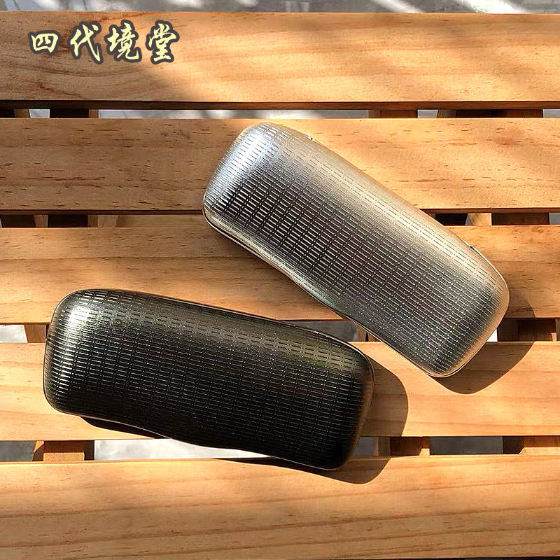复古文艺铝制近视眼镜盒 男女学生ins便携老花近视收纳盒子轻车载,ZIPPO/瑞士军刀/眼镜,眼镜盒,淘宝优惠券,粉丝福利购,淘宝优惠卷