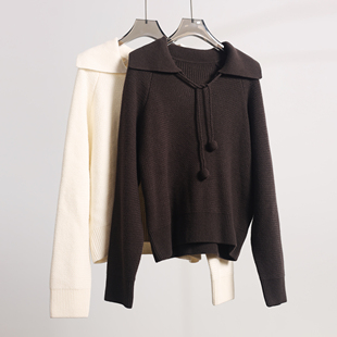 归己/25秋冬reformation羊毛衫毛衣针织衫外穿内搭V领翻领女士