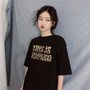 T恤女韩版短袖宽松半截袖设计感小众韩风chic辣妹欧美上衣夏潮ins