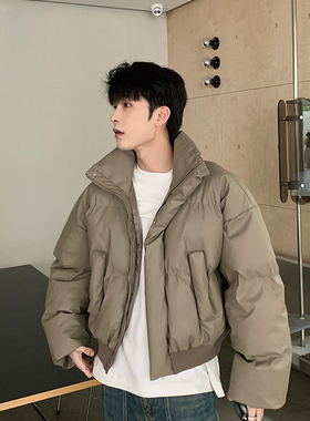 一轩轩hlds【曼哈顿深冬】冬季加厚短款百搭面包棉服潮流保暖男