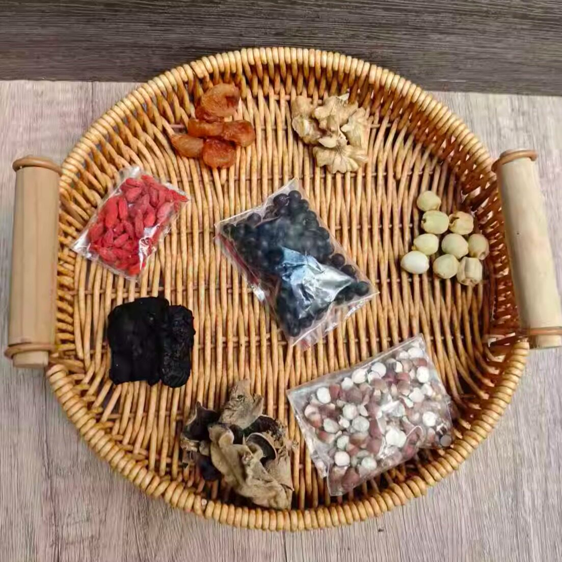 肉苁蓉杜仲黑豆核桃汤男女人劳累精力差气血虚养生药膳汤料包炖汤