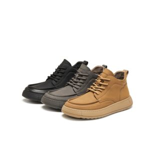 鞋 专柜正品 天美意2025冬新款 厚底帅气百搭工装 GZX10DD5 男休闲鞋