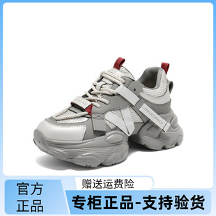 厚底系带运动休闲女鞋 国内专柜正品 2025春款 百丽老爹鞋 D4Y1D D4Y1