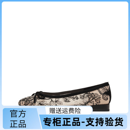 思加图2025秋季新款蝶影纱蕾丝鞋平底鞋浅口一脚蹬单鞋女EGV03CQ5