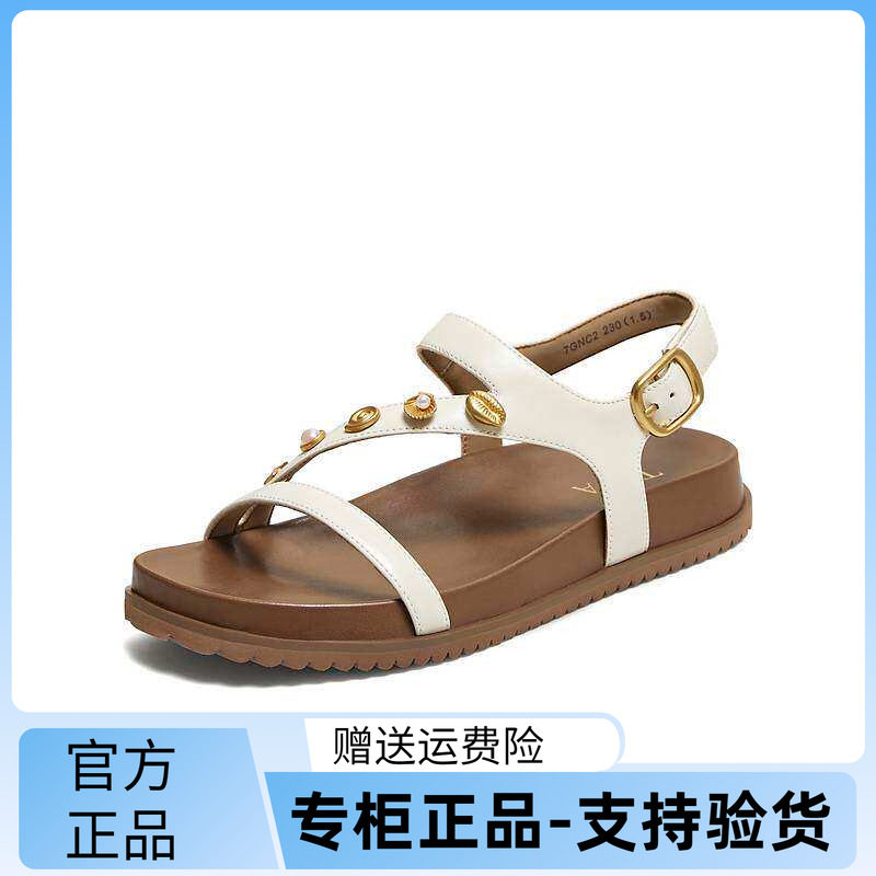 TATA他她女鞋2026夏季新款外穿女鞋时尚百搭沙滩休闲凉鞋7GNC2BL6