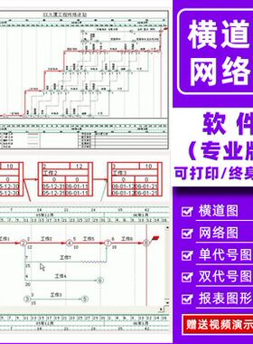 施工进度计划编制软件正版网络图单双代号横道图项目超级绘制管理