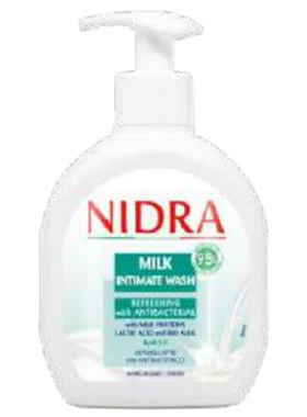 NIDRA清爽私密洗液牛奶蛋白乳酸PH3.5改善私处异味温和防干痒
