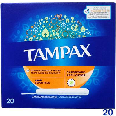 Tampax卫生棉条量多型20条带有导入管运动贴合保护有助于阻止泄漏
