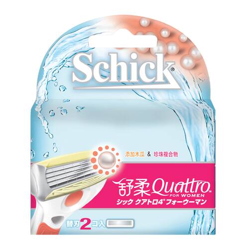 舒适 舒柔女士除毛刀补充装刀片二片木瓜+珍珠套装脱毛剃毛刮毛刀
