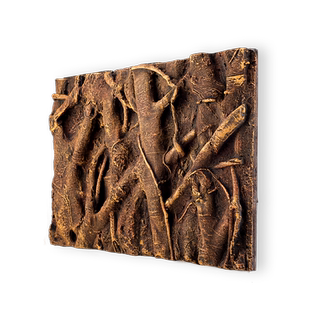 爬虫陆龟蜥蜴饲养箱3D背景板仿岩石立体墙爬宠仿生态造景 2张包邮