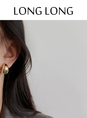 小众高级感耳夹女冷淡风金属水滴耳环简约气质无耳洞耳饰潮欧美风