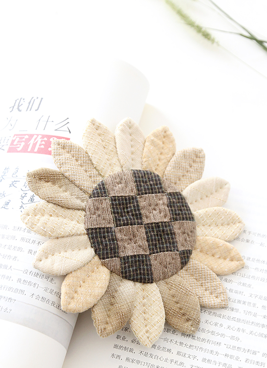 新品手工diy材料包向日葵花别针