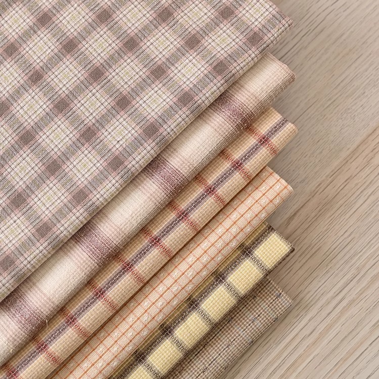 7折 日本进口先染布 手工DIY拼布布料 6色组 1/8码单位 0506-04