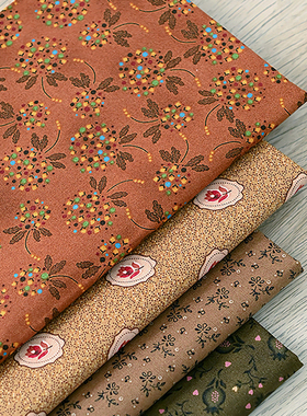 手工DIY棉布/进口拼布布料/美国印花布 /纯棉布  1/4码单位